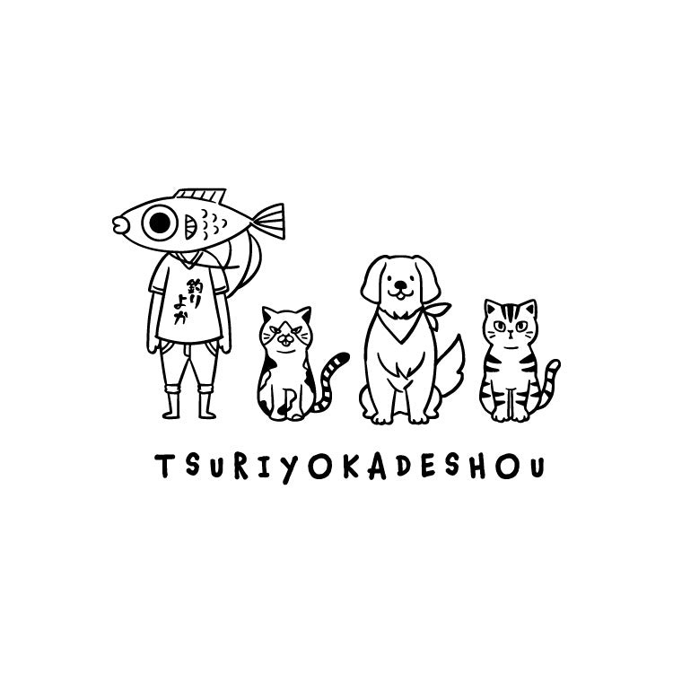 【釣りよかでしょう。】釣りよかくんまりもまるみー勢ぞろいパーカー②(ホワイト)