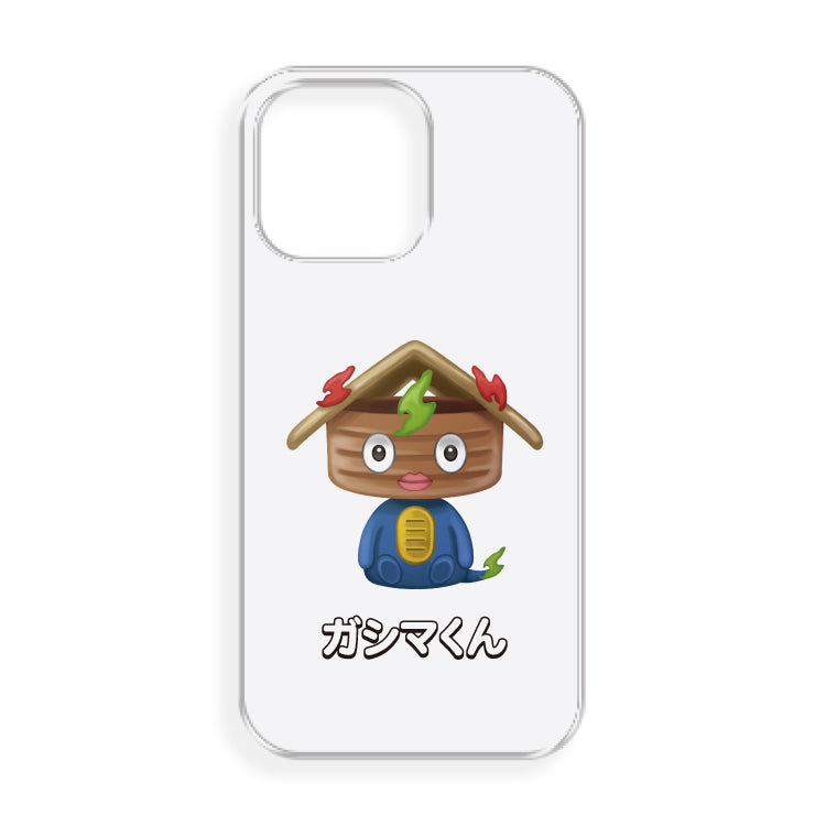 けえ【島育ち】推しiPhone 14 Pro Max クリアケース(ガシマくん)