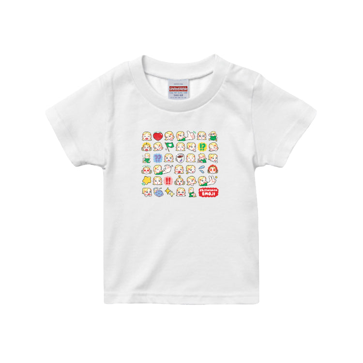 New キッズえもじTシャツ /ホワイト