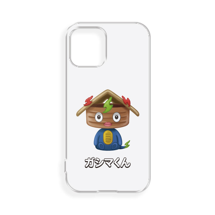 けえ【島育ち】推しiPhone 12 mini クリアケース(ガシマくん)