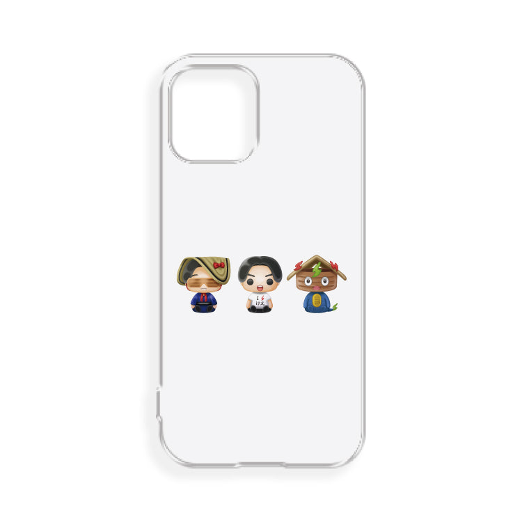 けえ【島育ち】推しiPhone 12 mini クリアケース(全員集合)