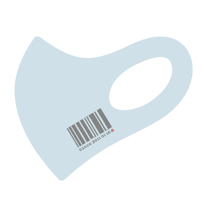 【新作】2021 Miyau マスク Miyau バーコード(ライトブルー)