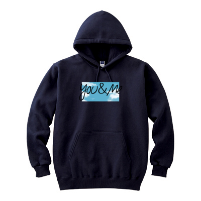 you&meフーデッドパーカー(デザインC)