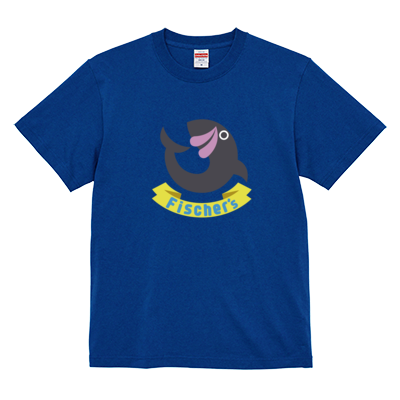 【フィッシャーズ】ロゴTシャツ グレーロゴ(前面)