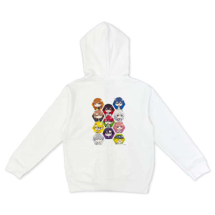 【カラフルピーチ】からぴちコレクション キッズフルジップパーカー(ミニキャラ Ver.)