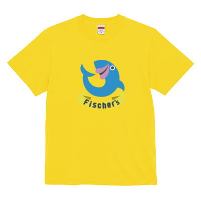 【フィッシャーズ】ロゴTシャツ ブルーロゴ(前面)