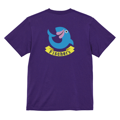 【フィッシャーズ】ロゴTシャツ ブルーロゴ(背面)