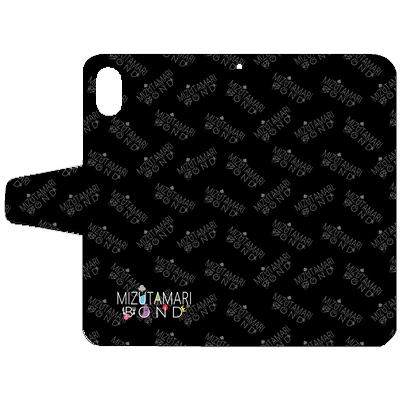 【水溜りボンド】iPhone XS MAX 手帳型ケース(ブラック)