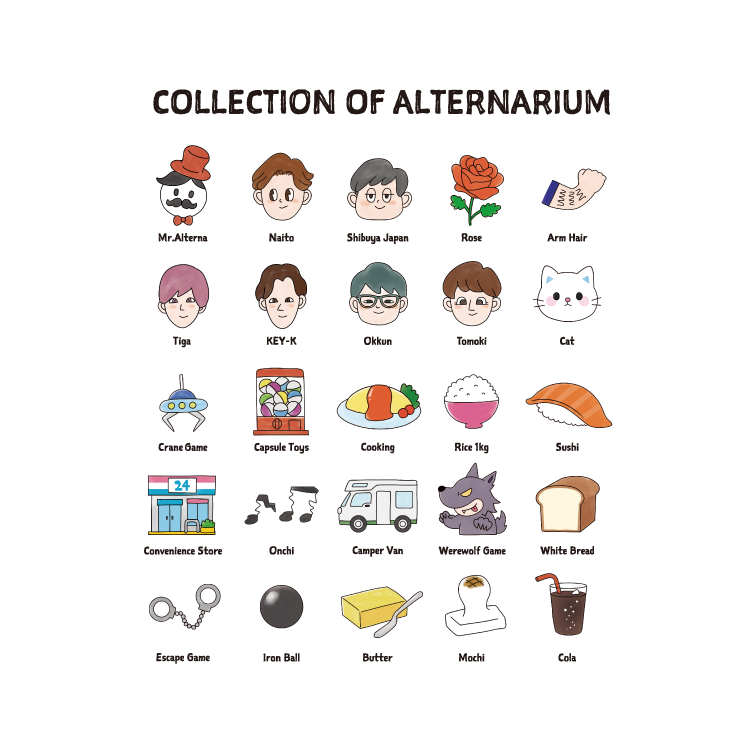 【おるたなChannel】シン・ALTERNARIUMTシャツ(ホワイト)