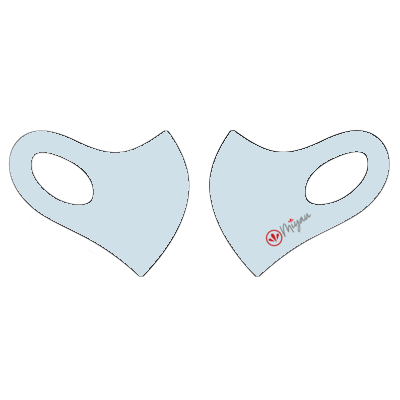 【新作】2021 Miyau マスク Miyau ロゴ(ライトブルー)