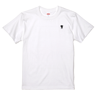 【釣りよかでしょう。】釣りよかくんワンポイントTシャツ(ホワイト)