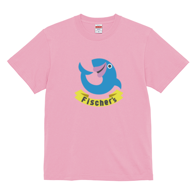 【フィッシャーズ】ロゴTシャツ ブルーロゴ(前面)