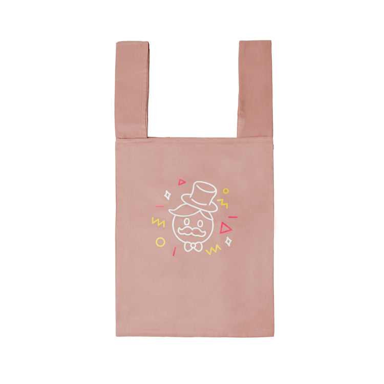 【おるたなChannel】MOTTERUくるくるエコバッグ(スモークピンク)