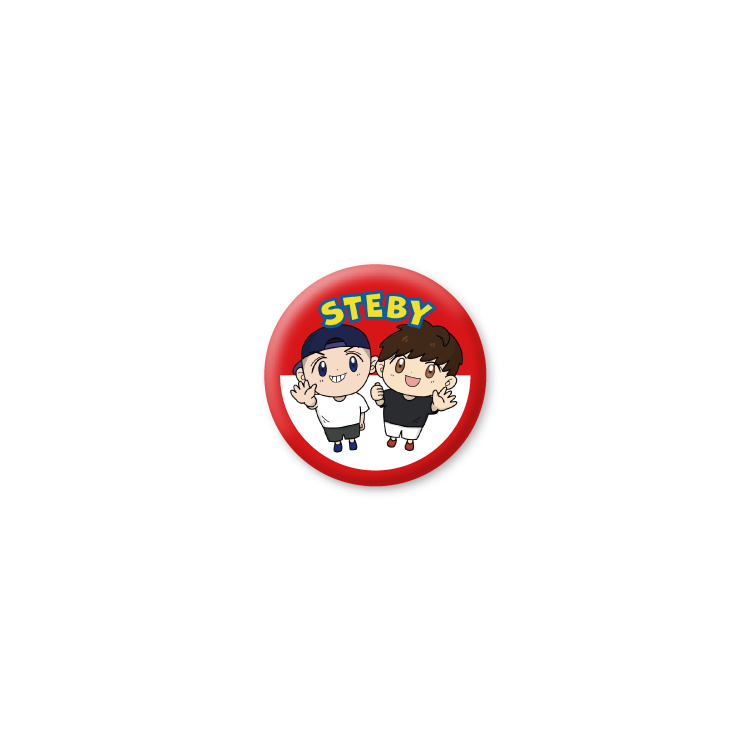 【ステバイ】イラスト缶バッジ 32mm