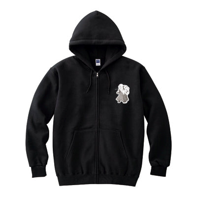 チョビさんのジップアップパーカー(ブラック)