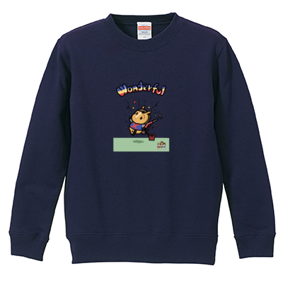 【ふざけファクトリー】ワンダホーキッズスウェット(うまんまパークコラボ)