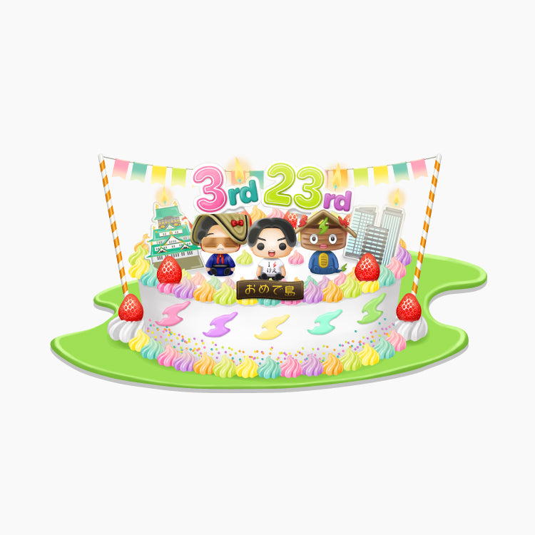 けえ【島育ち】3周年&生誕記念!こだわりTシャツ / ホワイト