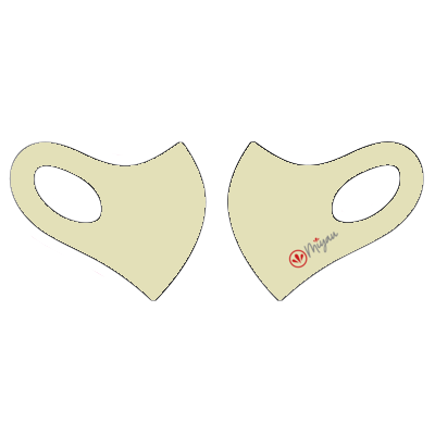 【新作】2021 Miyau マスク Miyau ロゴ(ライトカーキ)