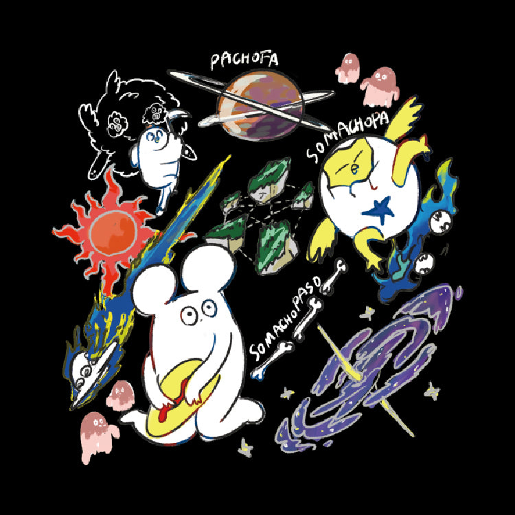 ゲーム10万ダウンロード記念ロングTシャツ(ブラック)