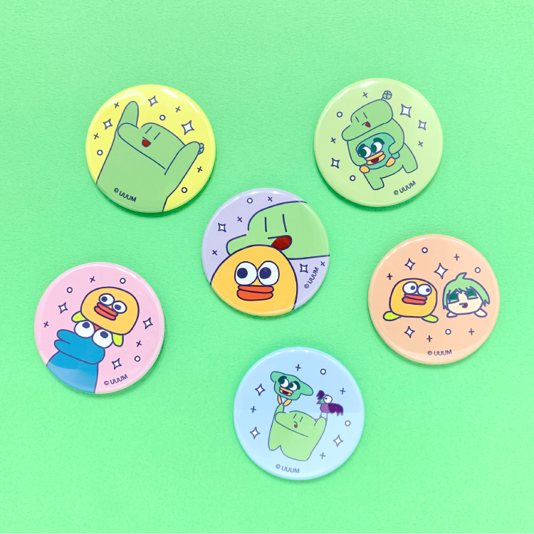 【のばまんゲームス】パステル缶バッジ
