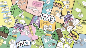 【トマトスコスコ人生】のばまんが描いたイラストのステッカーを発売！