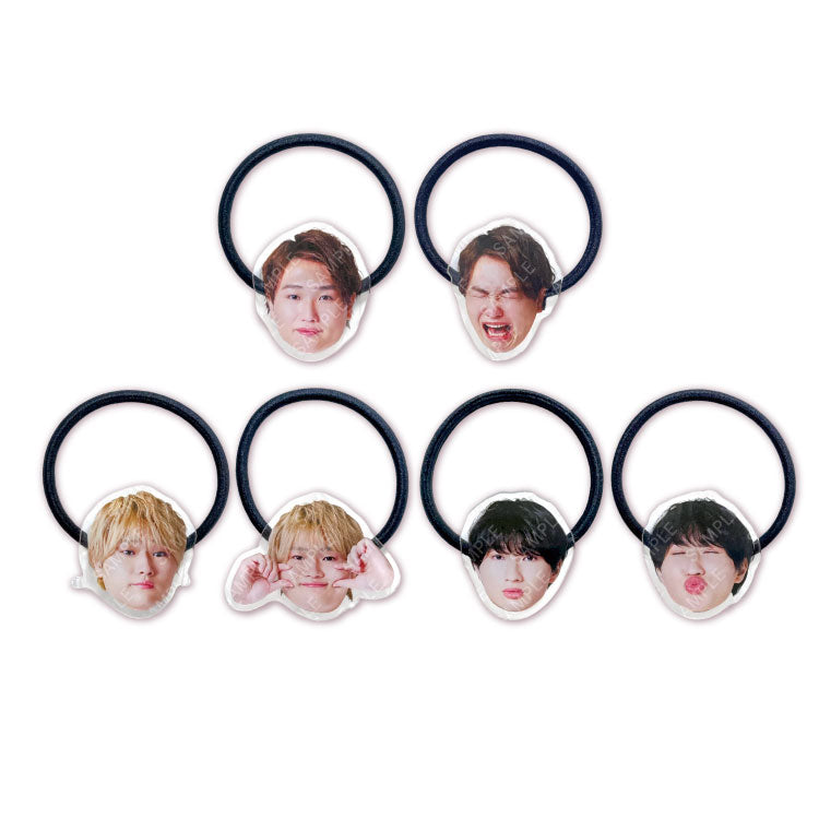 【すずしょうと】うちわ完売記念 変顔ヘアゴム（ランダム6種）