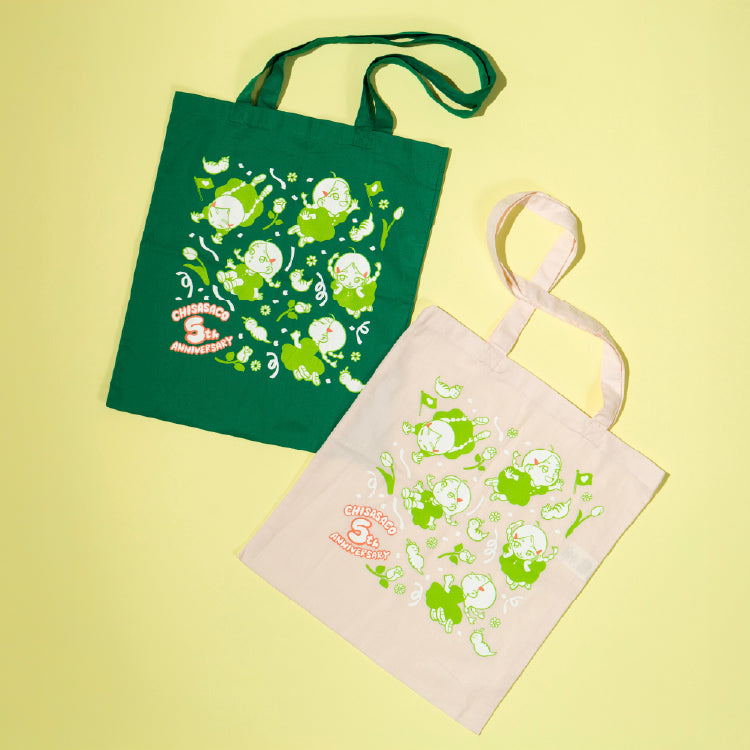 【ちささこ】シルクプリントトートバッグ