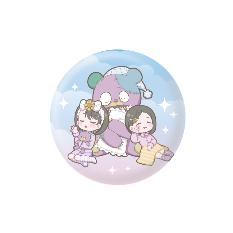 ねぇね描き下ろし！第１弾ララベア＆まーおートレーディング缶バッジ