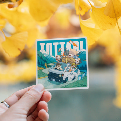 【とったび】とったび耐候ステッカー車旅ver