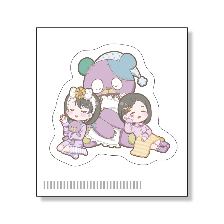 いっしょにおやすみステッカー