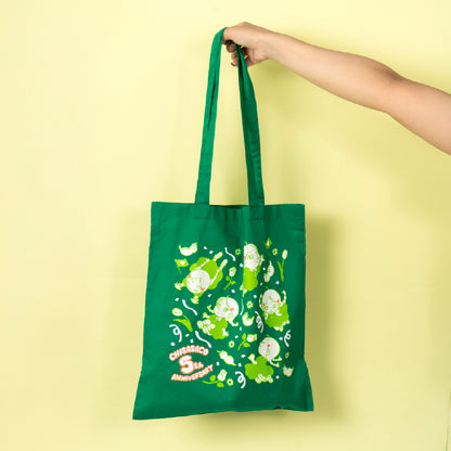 【ちささこ】シルクプリントトートバッグ