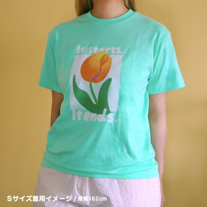 チューリップTシャツ/ミント