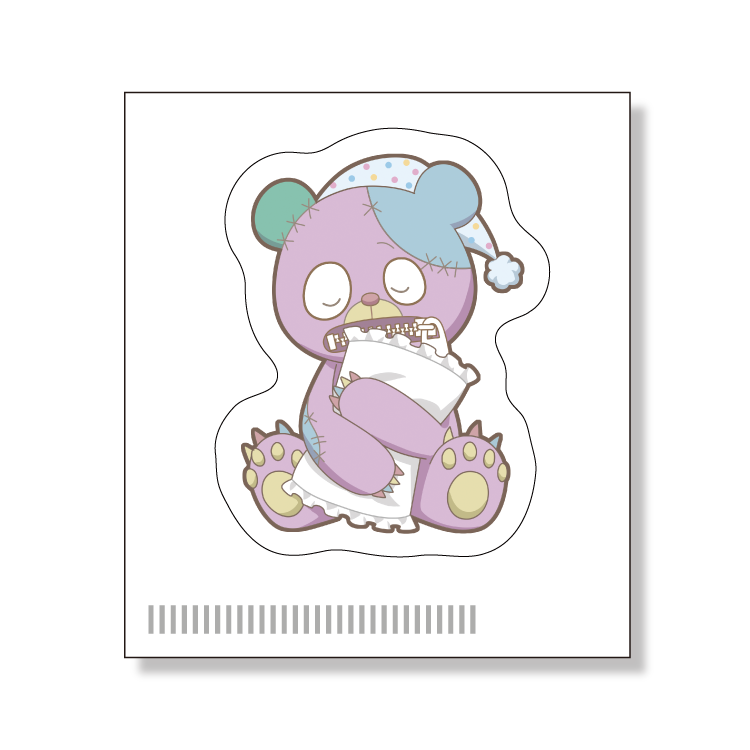 おやすみララベアステッカー