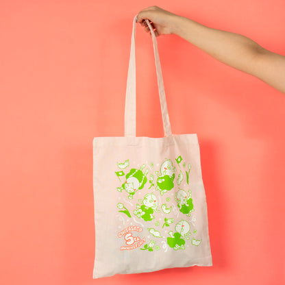 【ちささこ】シルクプリントトートバッグ