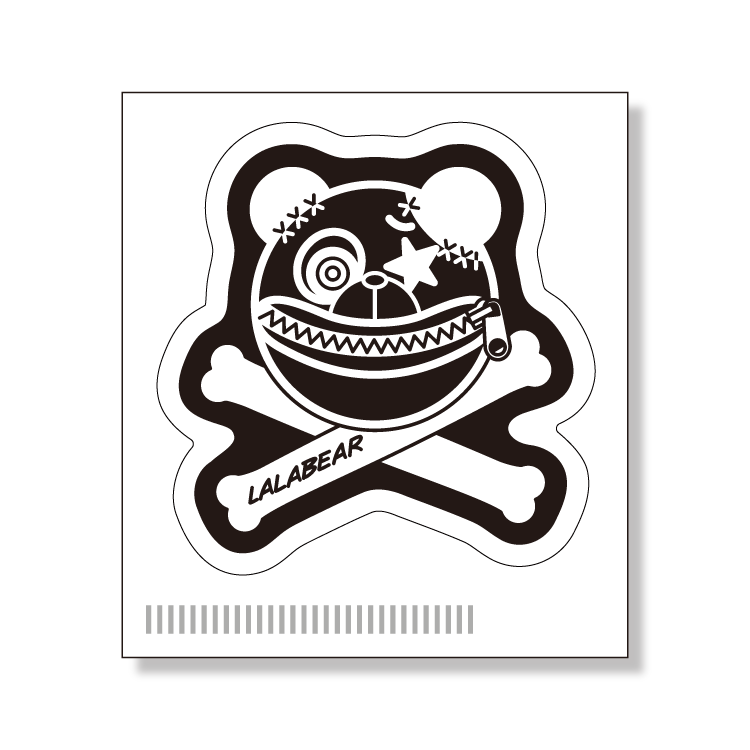 クロスボーンララベアステッカー