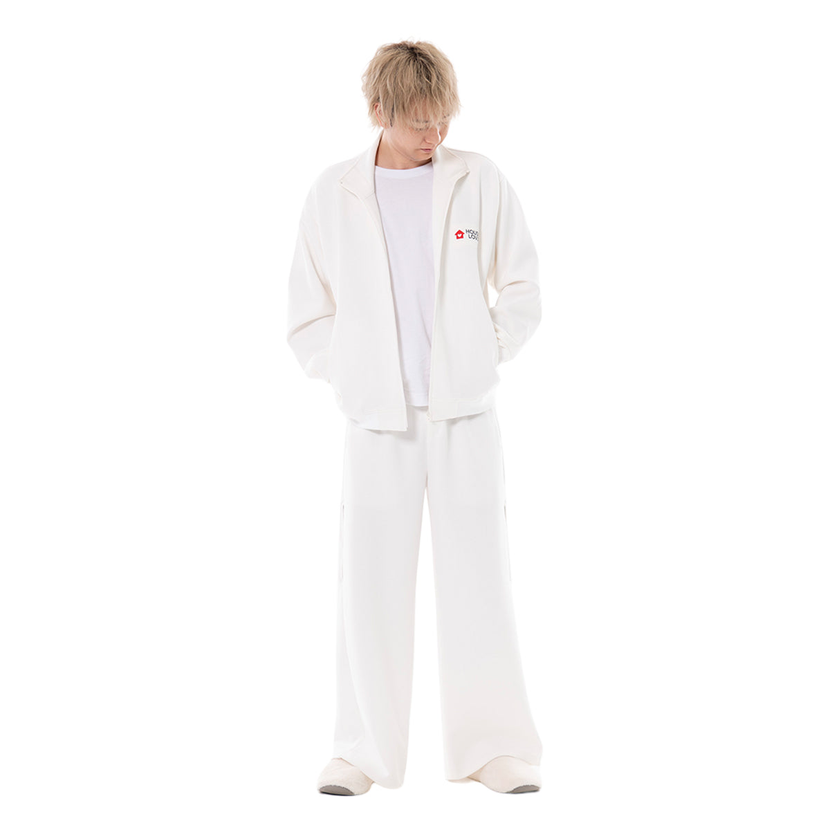 【House Love】Flexible track wide pants