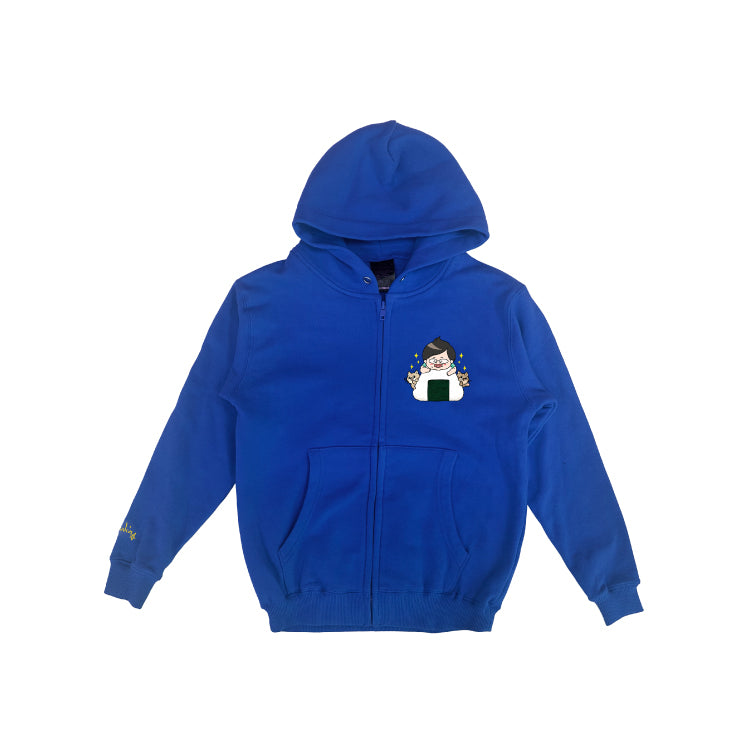 【デカキンイェイぱふジップパーカー（高級海苔おにぎりver.）】おまけ付き（キッズ）