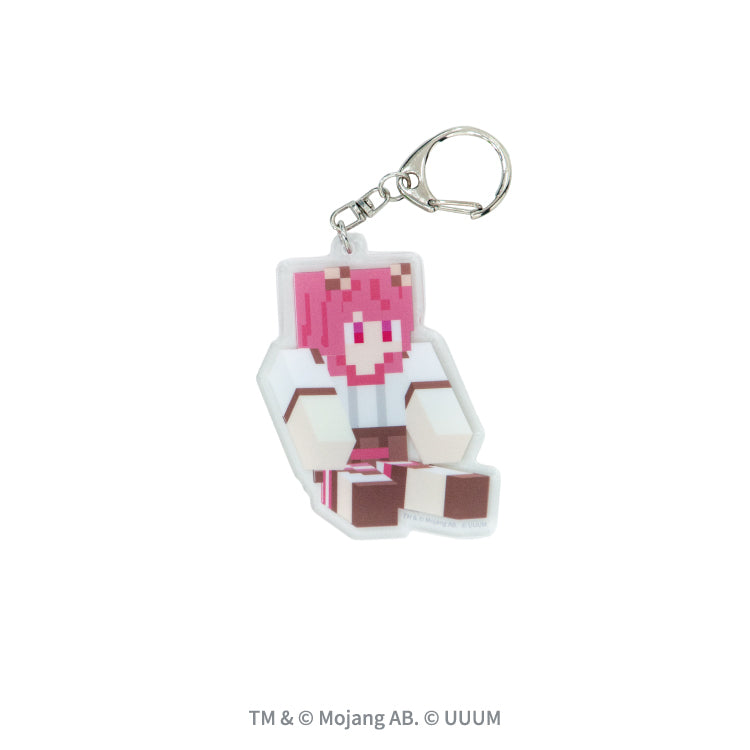 Minecraft【カラフルピーチ】アクリルキーホルダー