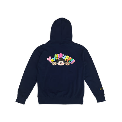 【デカキンイェイぱふジップパーカー（高級海苔おにぎりver.）】おまけ付き（キッズ）