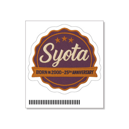 古着ワッペン風ステッカー