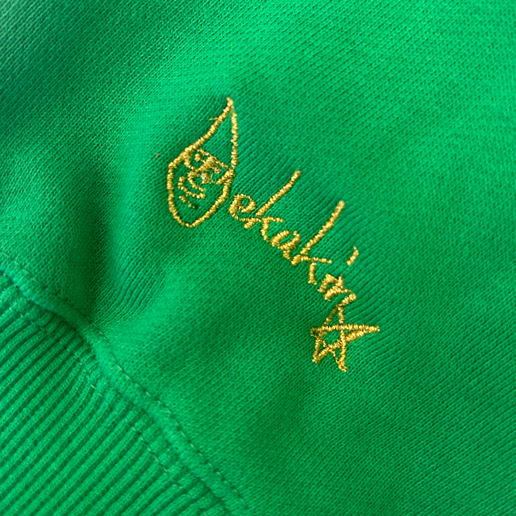 【デカキンイェイぱふジップパーカー（高級海苔おにぎりver.）】おまけ付き（キッズ）