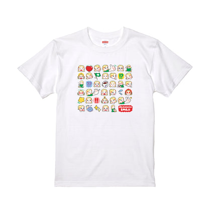 New えもじTシャツ /ホワイト