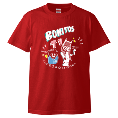 BONITOS TV カラー(白) Tシャツ