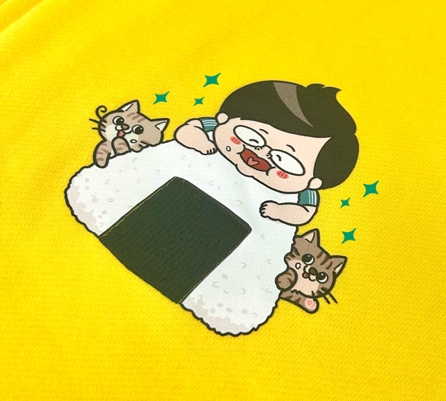 【デカキンイェイぱふジップパーカー（高級海苔おにぎりver.）】おまけ付き（キッズ）