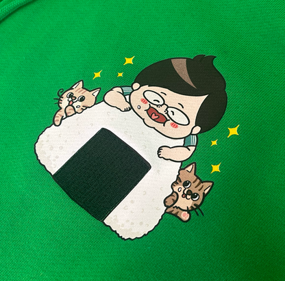 【デカキンイェイぱふジップパーカー（高級海苔おにぎりver.）】おまけ付き