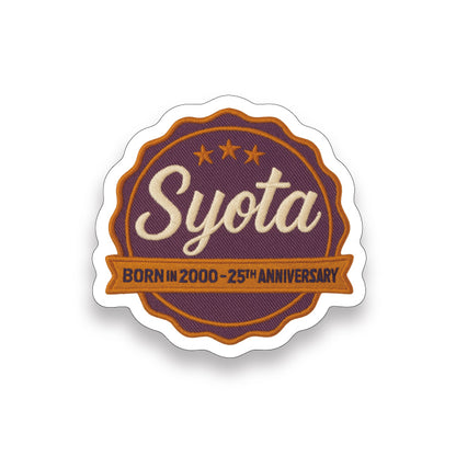 古着ワッペン風ステッカー