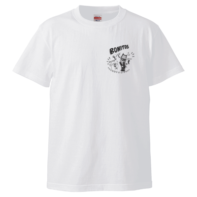 BONITOS TV モノクロワンポイント Tシャツ