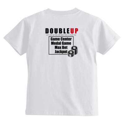 SBS DOUBLE UP 両面キッズTシャツ（黒ロゴ）