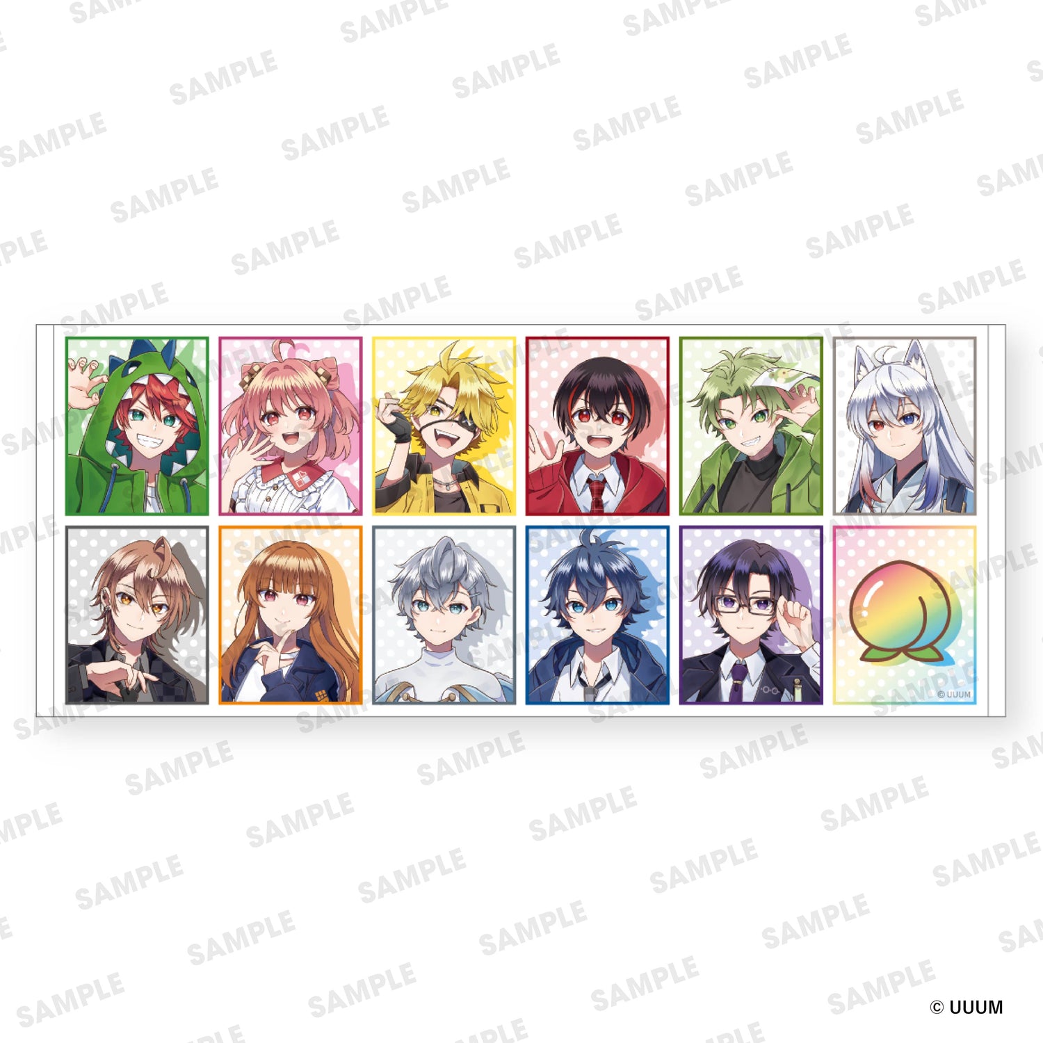 【カラフルピーチ】5周年展　フェイスタオル