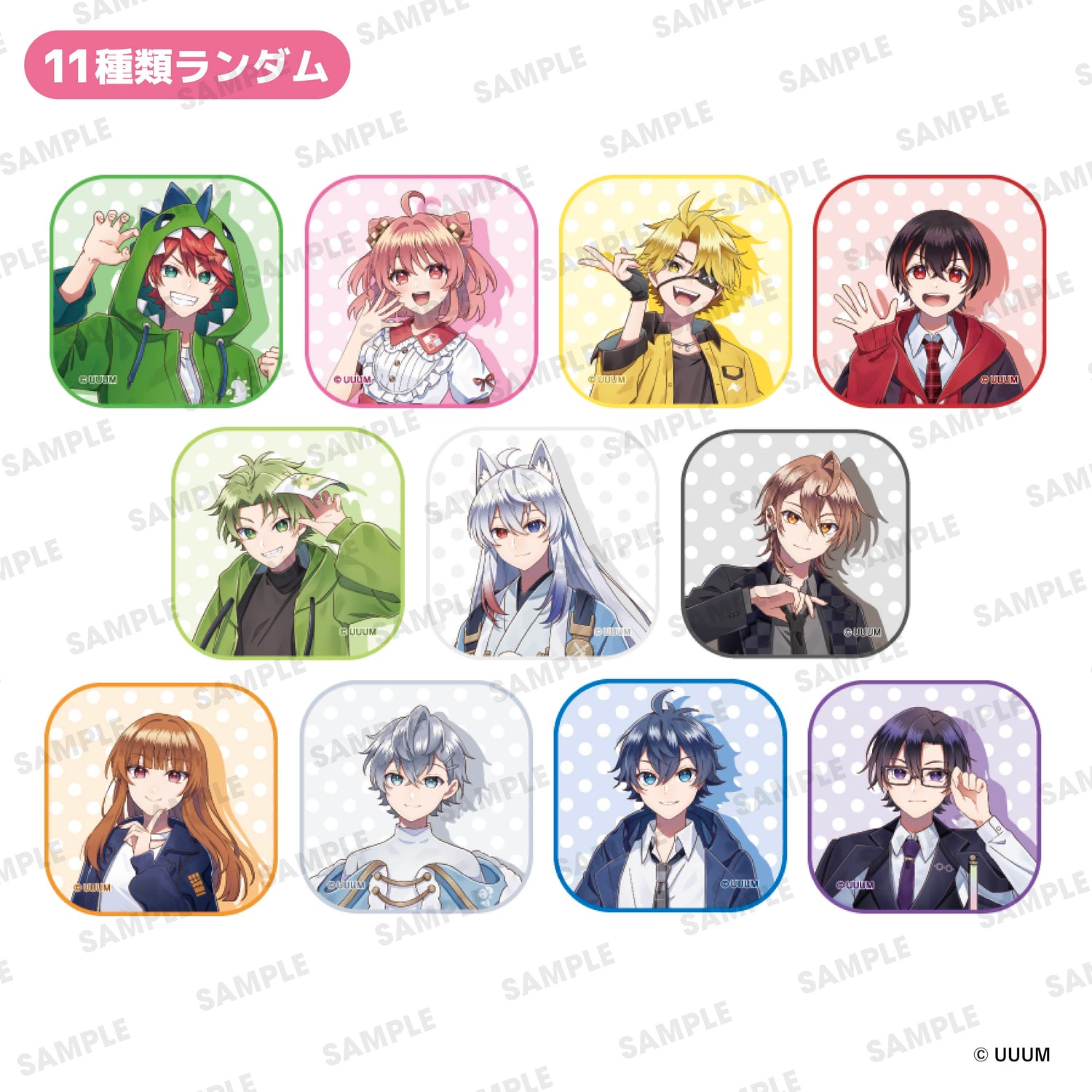 【カラフルピーチ】5周年展　カプセルトイ　トレーディングミニタオル